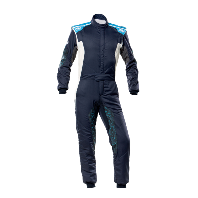 OMP TECNICA HYBRID SUIT FIA 8856-2018 - (Blue Navy - Cyan)