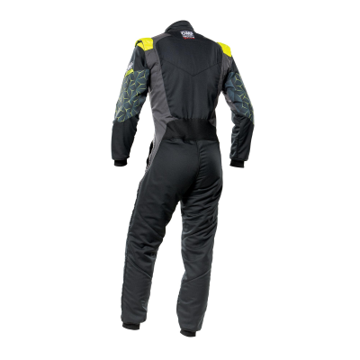 OMP TECNICA HYBRID SUIT FIA 8856-2018 - (Black - Fluo Yellow)