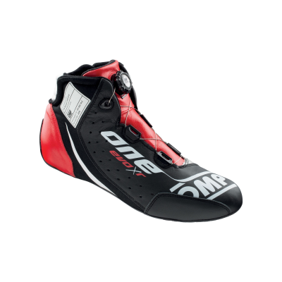 OMP ONE EVO X R SHOES FIA 8856-2018 - (Black - Silver - Red)