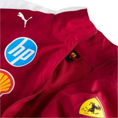 Scuderia Ferrari F1 2025 Team T7 Oversized Jacket - Dark Cherry