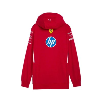 Scuderia Ferrari F1 2025 Team Hoodie - Dark Cherry