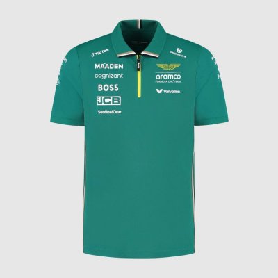 Aston Martin F1 2025 Men's Team Polo Shirt - Green