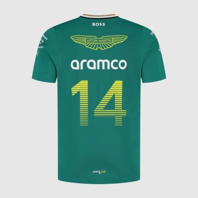 Aston Martin F1 2025 Fernando Alonso Team T-Shirt - Green