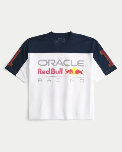 Boxy Crop Oracle Red Bull Graphic Jersey