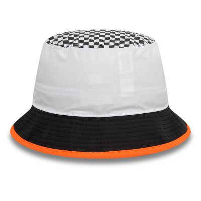 McLaren Racing F1 Checkered Tapered Bucket Hat Adults - White