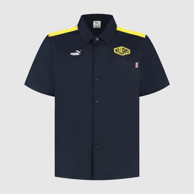 Williams Racing F1 2025 Silverstone GP Patches Special Edition Mechanic Shirt Mens - Night Sky Williams Racing F1 2025 Silverstone GP Patches Special Edition Mechanic Shirt Mens - Night Sky