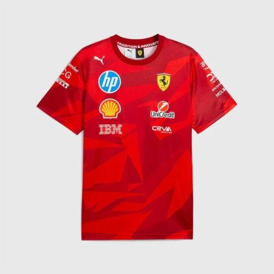 Scuderia Ferrari F1 Special Edition Las Vegas GP Team T-Shirt - Rosso Corso