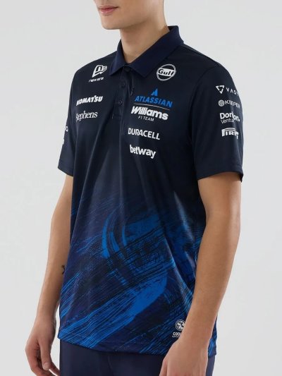 WILLIAMS 2026 TEAM TECH POLO NIGHT SHIFT NAVY