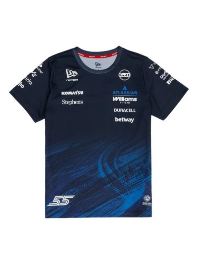 Williams F1 Team 2026 Tech T-Shirt  Carlos Sainz Womens - Navy