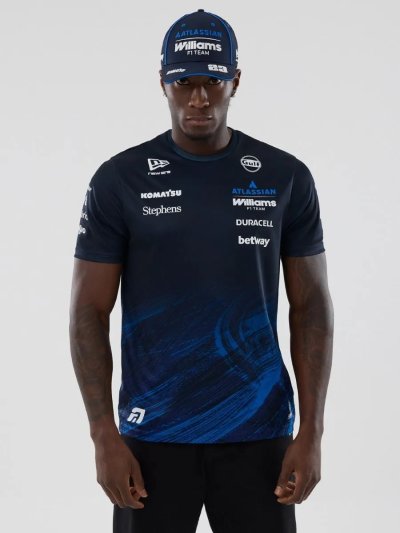 Williams F1 Team 2026 Tech T-Shirt  Alex Albon Mens - Navy