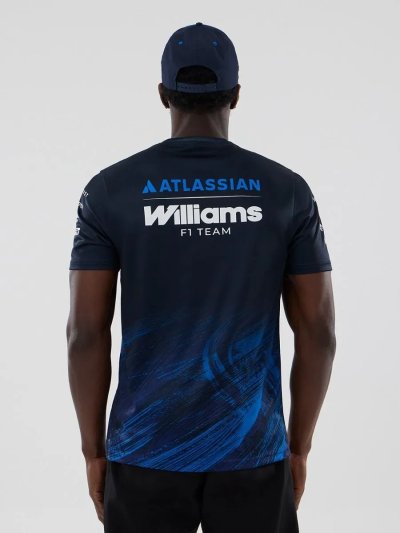 Williams F1 Team 2026 Tech T-Shirt  Alex Albon Mens - Navy