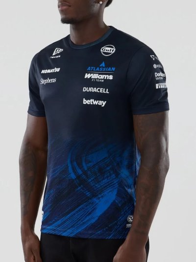 Williams F1 Team 2026 Tech T-Shirt  Alex Albon Mens - Navy