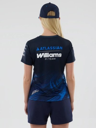 Williams F1 Team 2026 Tech T-Shirt  Alex Albon Womens - Navy