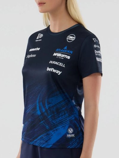Williams F1 Team 2026 Tech T-Shirt  Alex Albon Womens - Navy