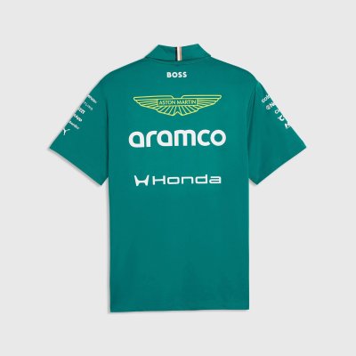 Aston Martin F1 2026 Team Polo Shirt - Green Lux