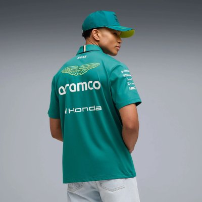 Aston Martin F1 2026 Team Polo Shirt - Green Lux