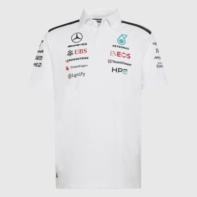Mercedes - AMG Petronas Formula One 2026 Men's Team Polo Shirt - White