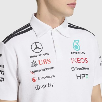 Mercedes - AMG Petronas Formula One 2026 Men's Team Polo Shirt - White