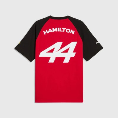Scuderia Ferrari F1 Hamilton Tee Mens - Red /Black