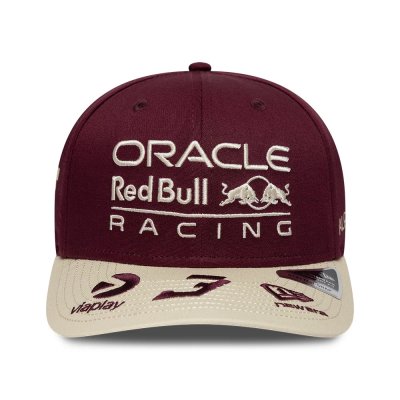 Red Bull Racing F1 Team 2026 Special Edition Max Verstappen Austin 9Seventy Cap Stretch Snap Adults - Maroon/Dark Blue