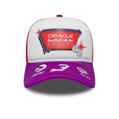 Red Bull Racing F1 Team 2026 Special Edition Max Verstappen Vegas Trucker Cap Adults - Dark Pink/Purple