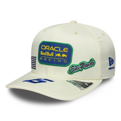 Red Bull Racing F1 2026 Isack Hadjar Brazil 9Seventy Cap Stretch Snap Adults - Chrome White