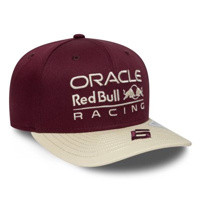 Red Bull Racing F1 2026 Isack Hadjar Austin 9Seventy Cap Stretch Snap Adults - Maroon/Dark Blue