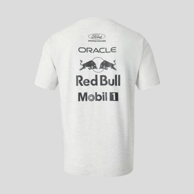Red Bull Racing F1 Classic Short Sleeve Tee Unisex - Off White Marl