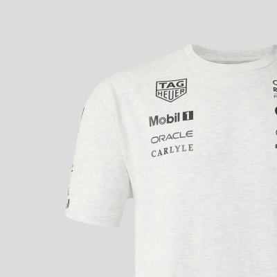 Red Bull Racing F1 Classic Short Sleeve Tee Unisex - Off White Marl