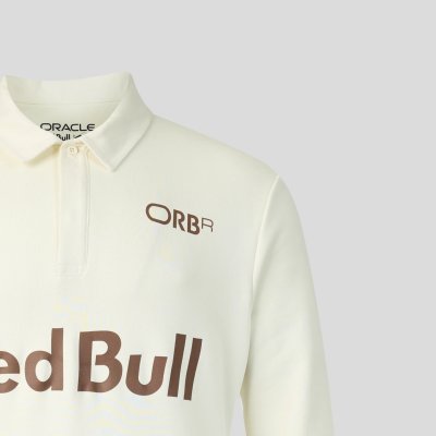 Red Bull Racing F1 Classic Long Sleeve Henley Unisex - Off White Marl
