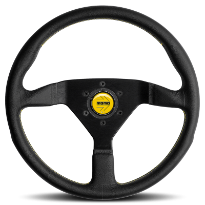 MOMO MONTECARLO YELLOW ฺBLACK LEATHER