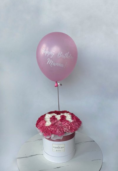 Carnation Initials Box [A-Z]
