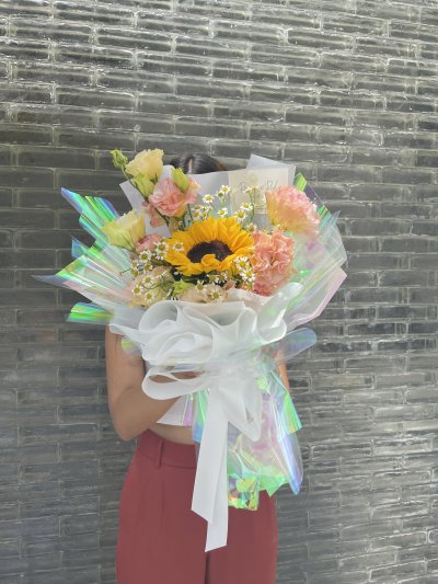 Sunflower Peachy Bouquet