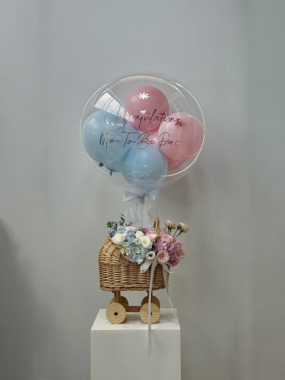 Pink Blue Baby Cradle