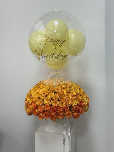 200 Roses Sunset Ombre Box
