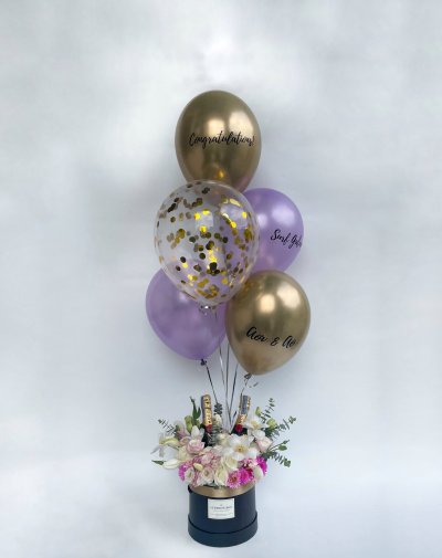 Purple Midnight Garden Tulip Box