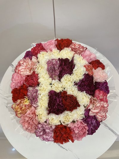 Carnation Initials Box [A-Z]
