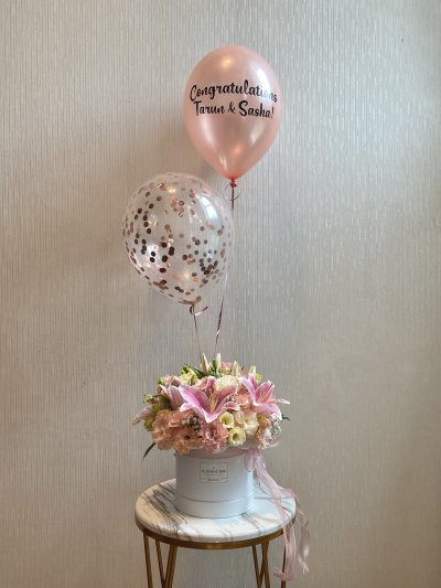 Blushing Peachy Lilies Box