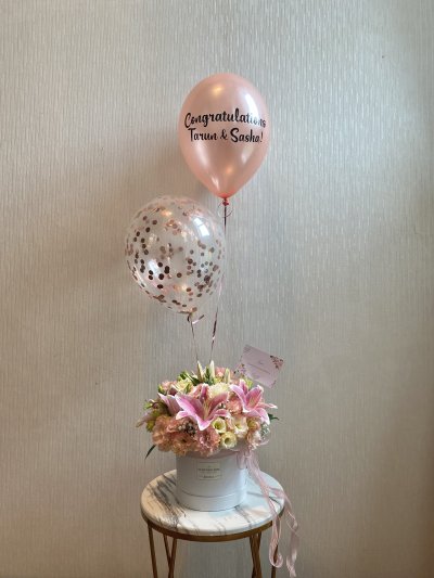 Blushing Peachy Lilies Box
