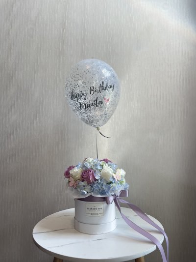 Dreamy Purple HydraRose Box S