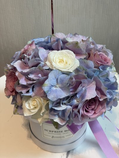 Dreamy Purple HydraRose Box S