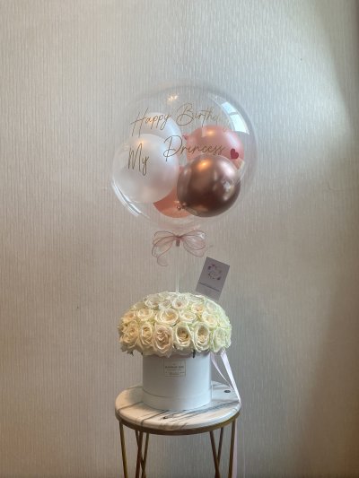 English White Roses Box XL