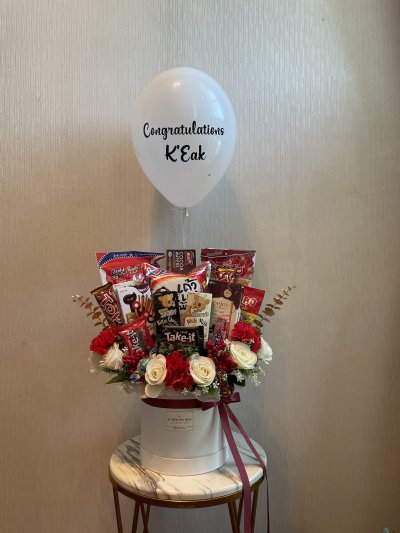 Red Celebration Snacks Box