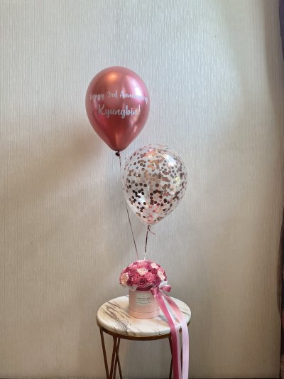 Pink Purple Rosey Carnation Combo Box S