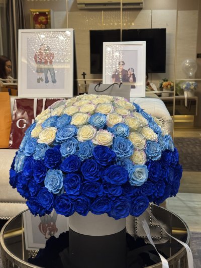 100 Ombre Ecuadorian Blue Box