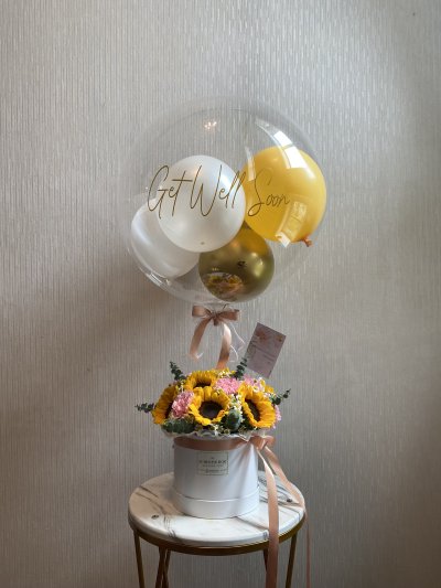 Sunflower Pink Carnation Box XL