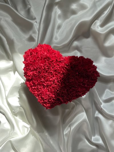 Valentines Day Carnation Mini Heart Box
