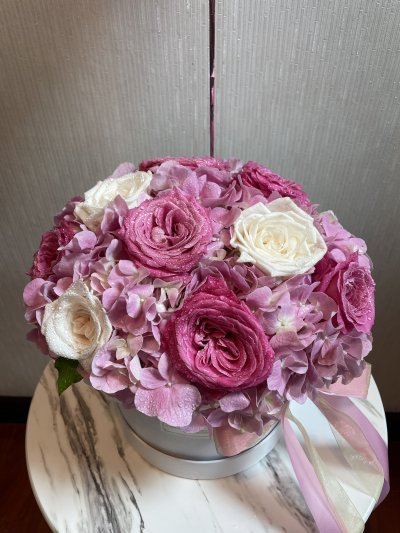 Pink Cloud Garden HydraRose Box L