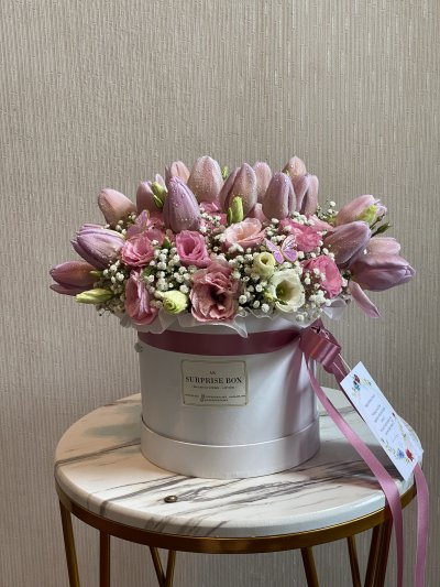 Violet Tulips Box
