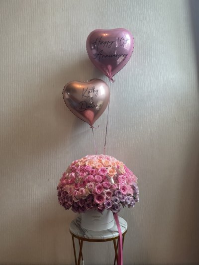 Ombre Rose Box 350 Roses